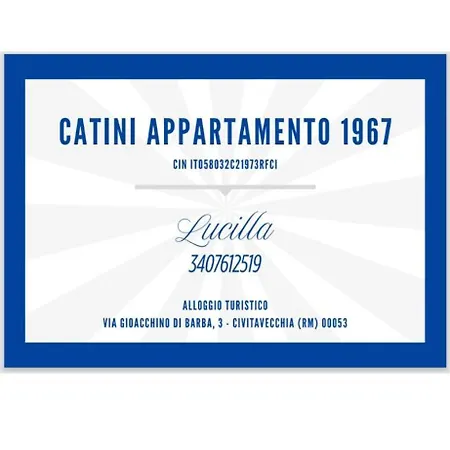 شقة Catini 1967 *